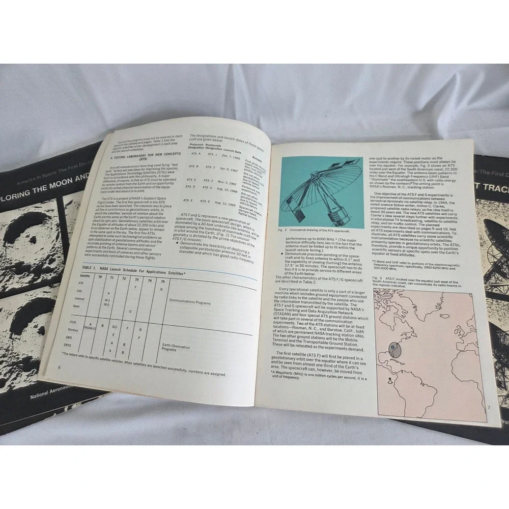 Vintage NASA Booklet Set, America In Space, Satellites At Work